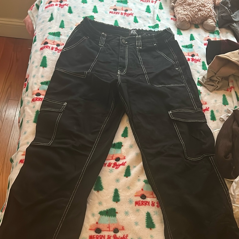 Urban Outfitters Black Cargo Pants